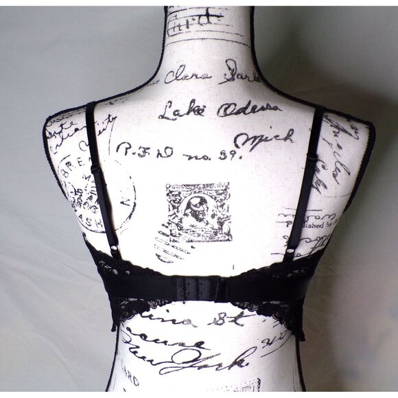 🆕b.tempt'd by WACOAL Opening Act Lace Mesh Bralette Bra Medium Black #910227 - Picture 4 of 5